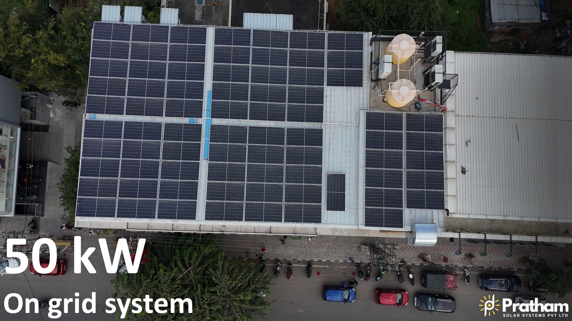 Pratham Solar rooftop installation in Bangalore
